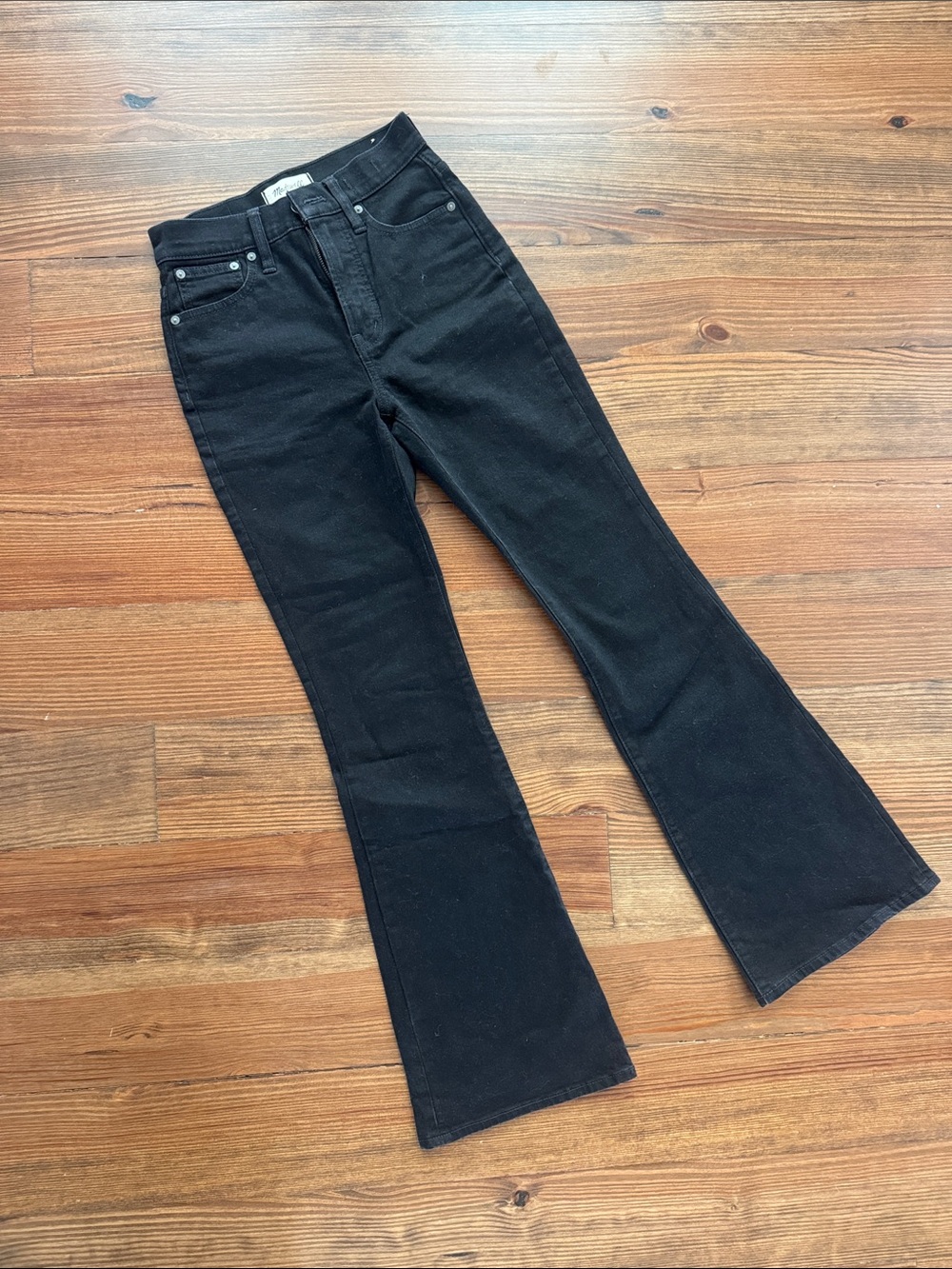Madewell Black High-Rise Flare Jeans